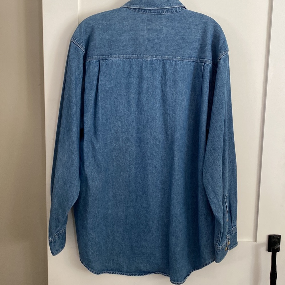 Vintage - Riders by Lee Blue Button Down Shirt - Picture 5 of 6